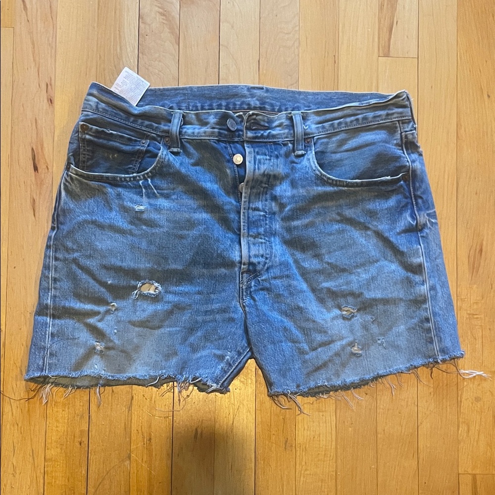 Levi’s Distressed Denim Shorts